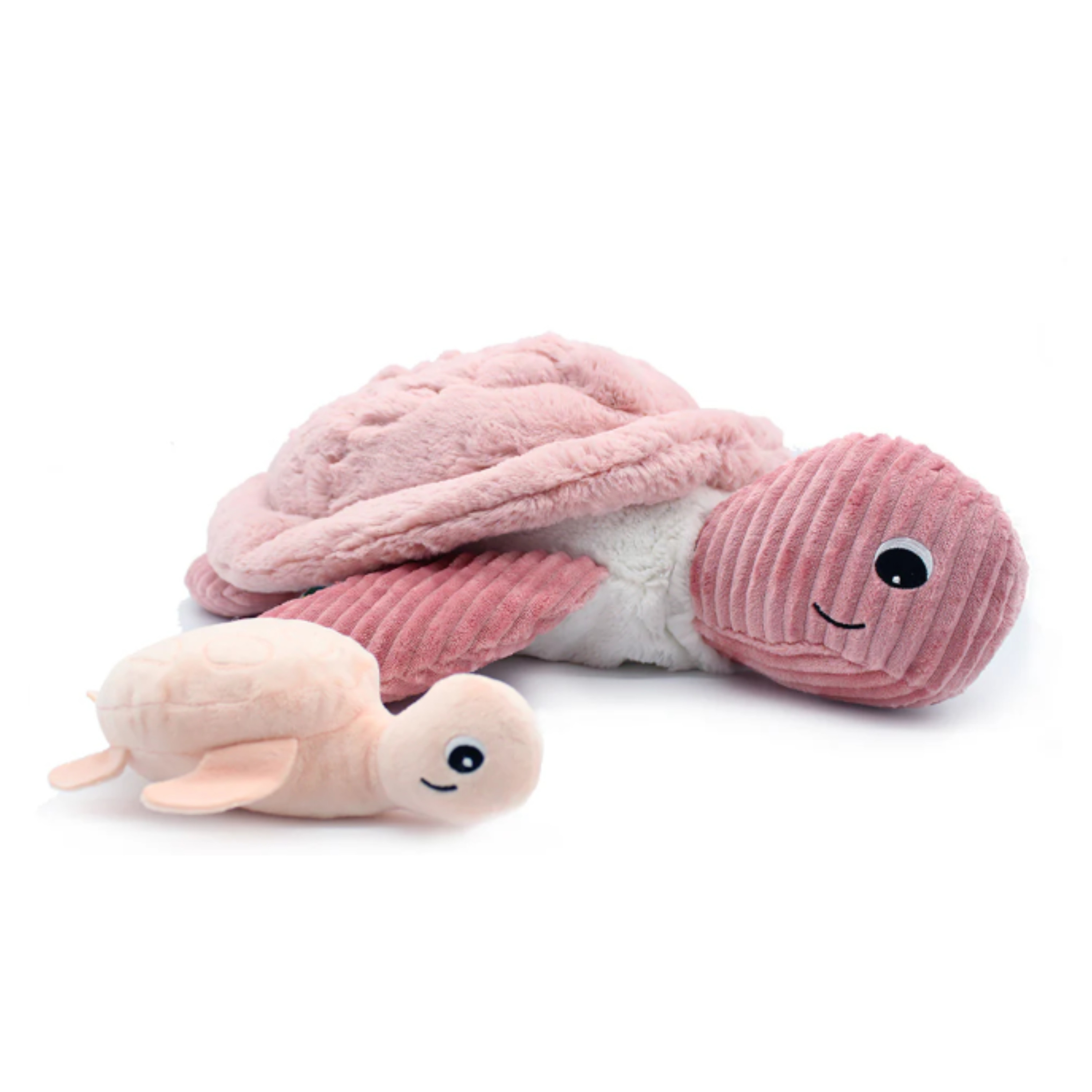 Les Ptipotos Sauvenout the Turtle Mum & Baby, Pink