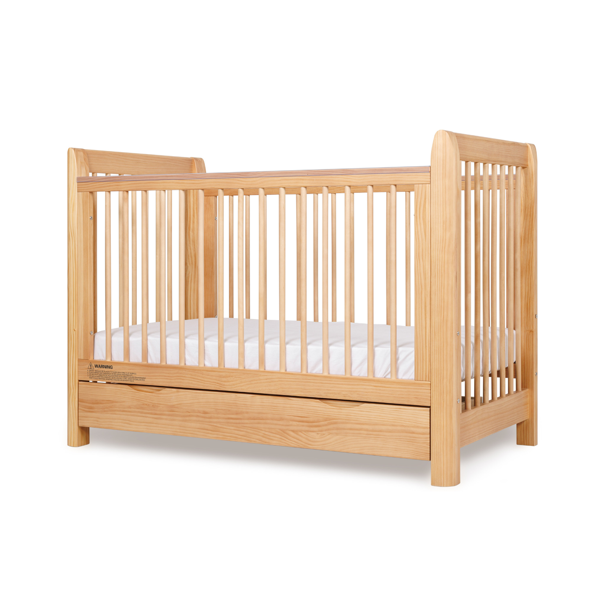 Grotime Corby Cot, Beige, Espresso