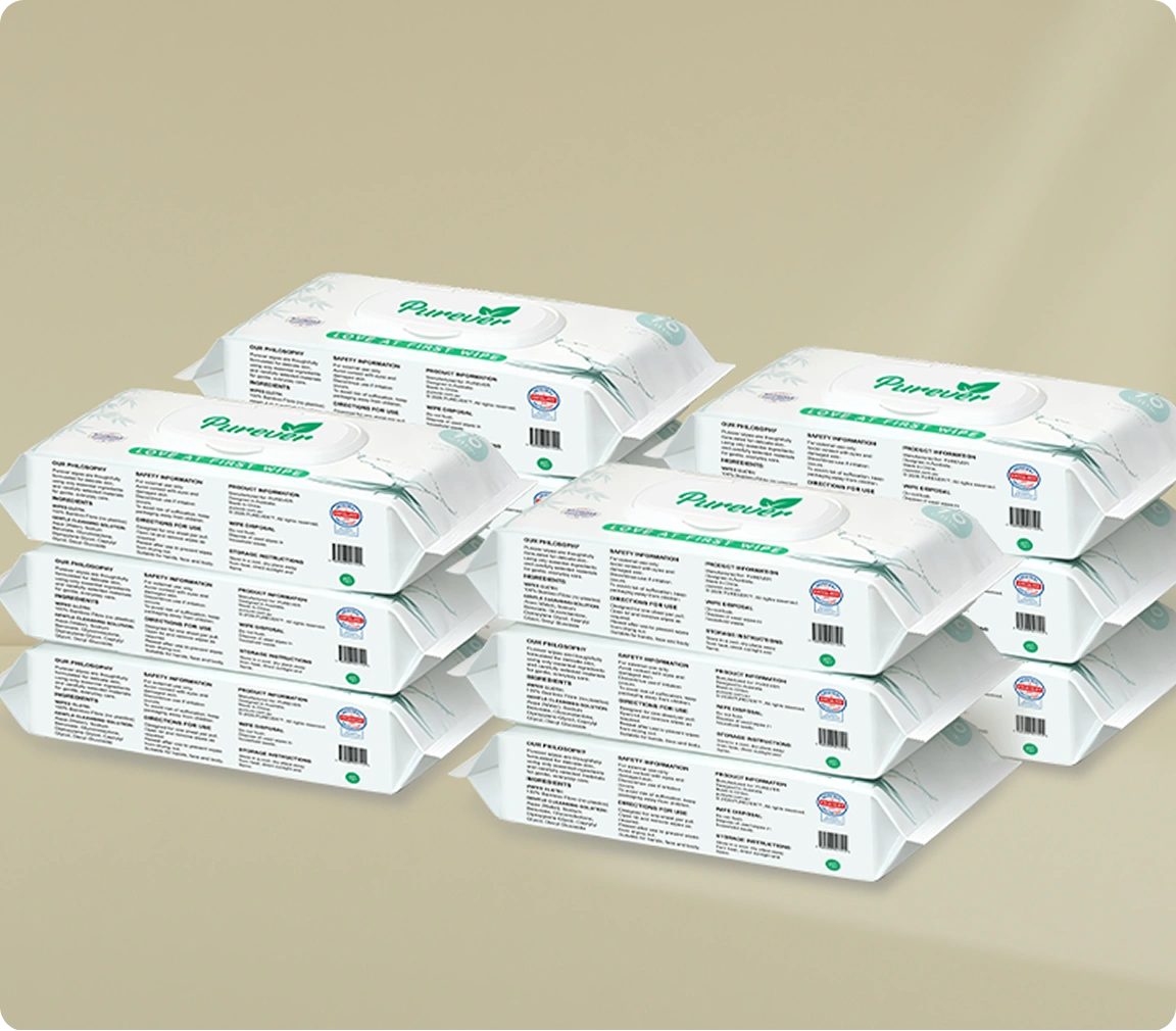 Purever Signature Bamboo Baby Wipes - 12 Pack