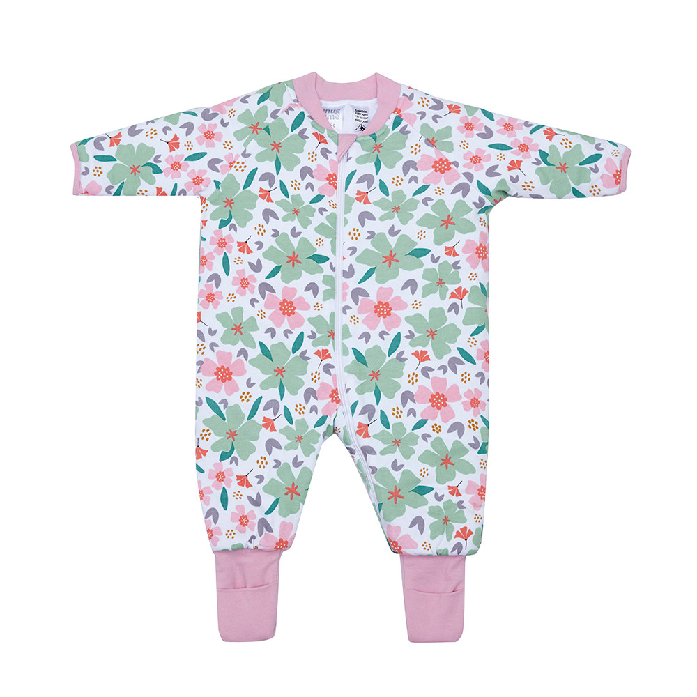Snugtime Lined Footless Padded Blanket Sleeper, Multi