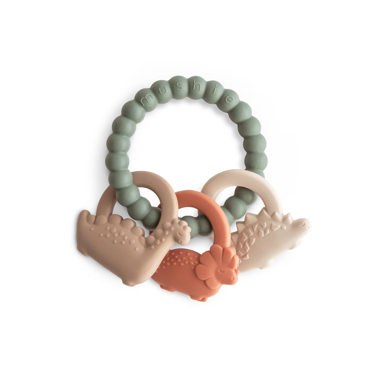 Mushie Teething Rings - Dino
