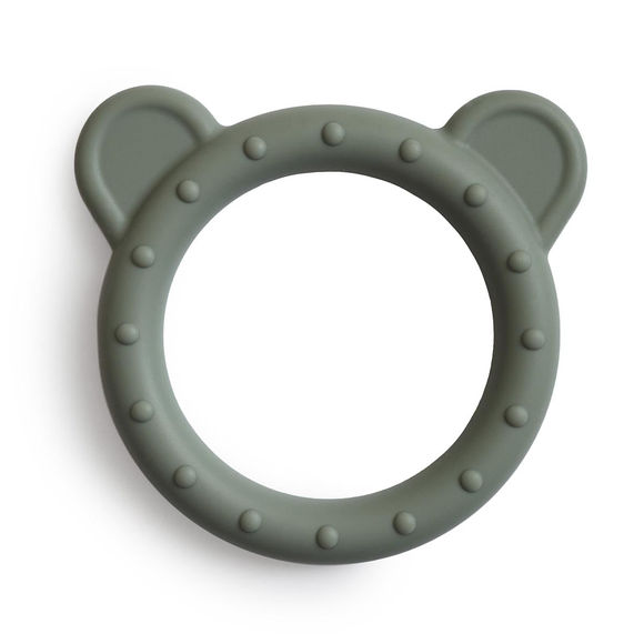 Mushie Animal Teether - Bear, Dried Thyme