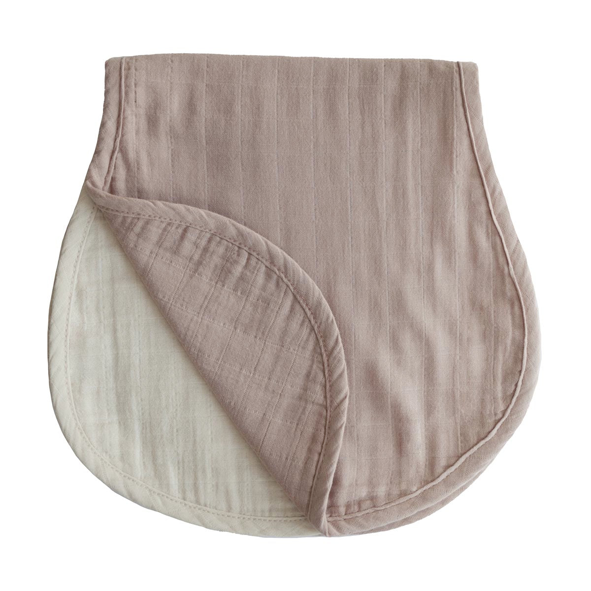 Mushie Burp Cloths - Beige and Fog