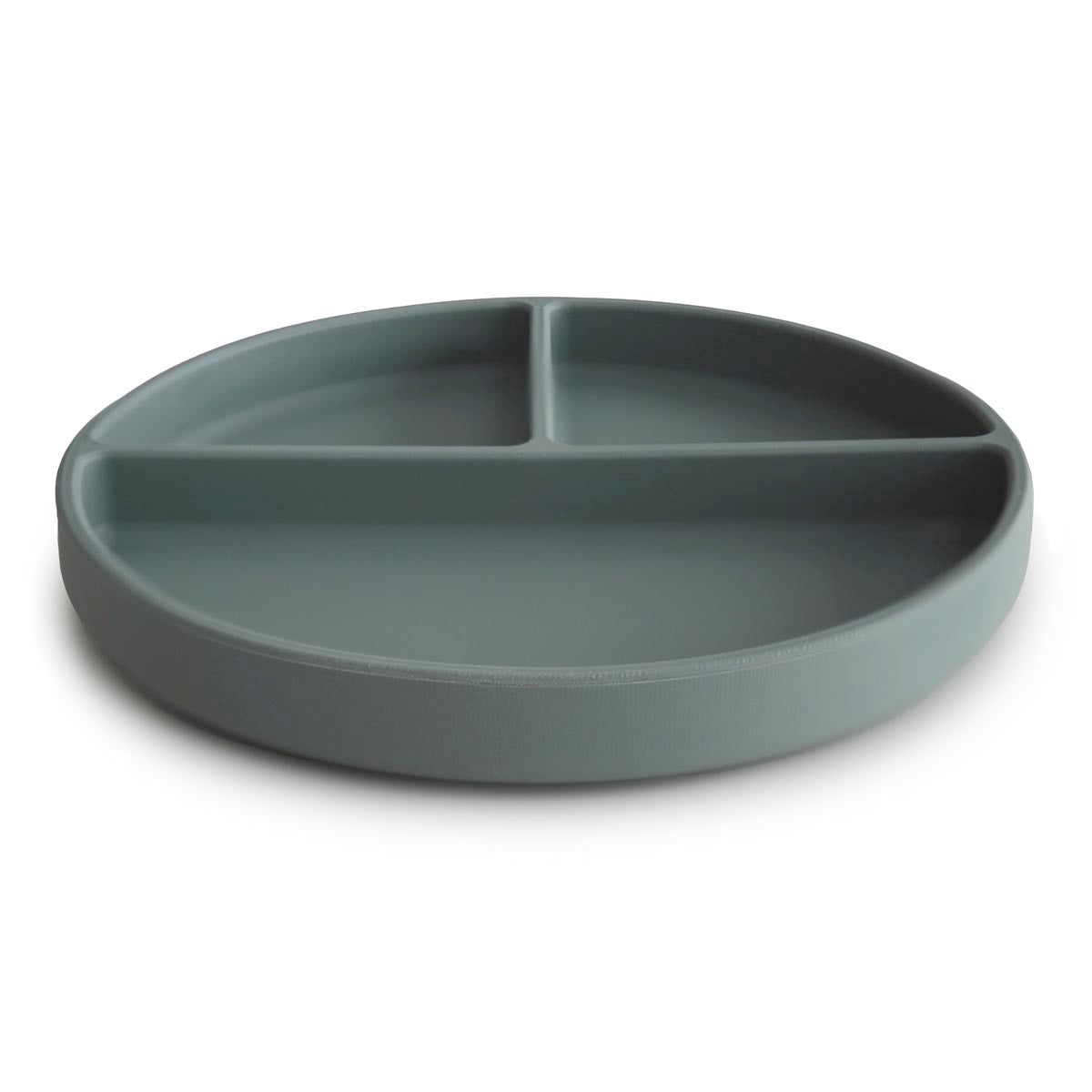 Mushie Silicone Suction Plate - Dried Green