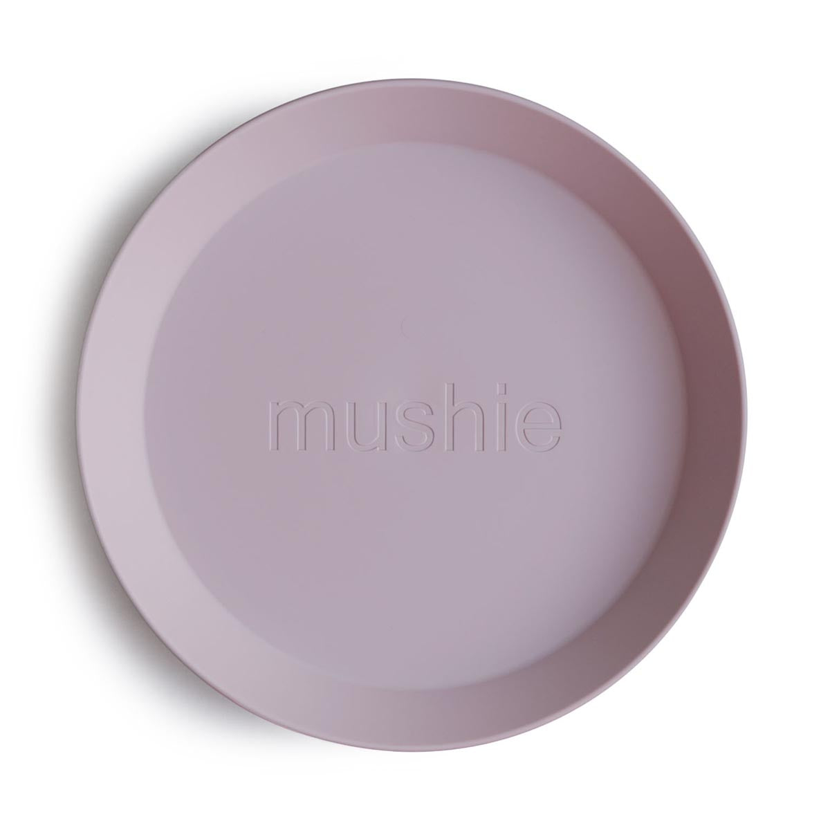 Mushie Round Dinner Plates 2pc - Purple