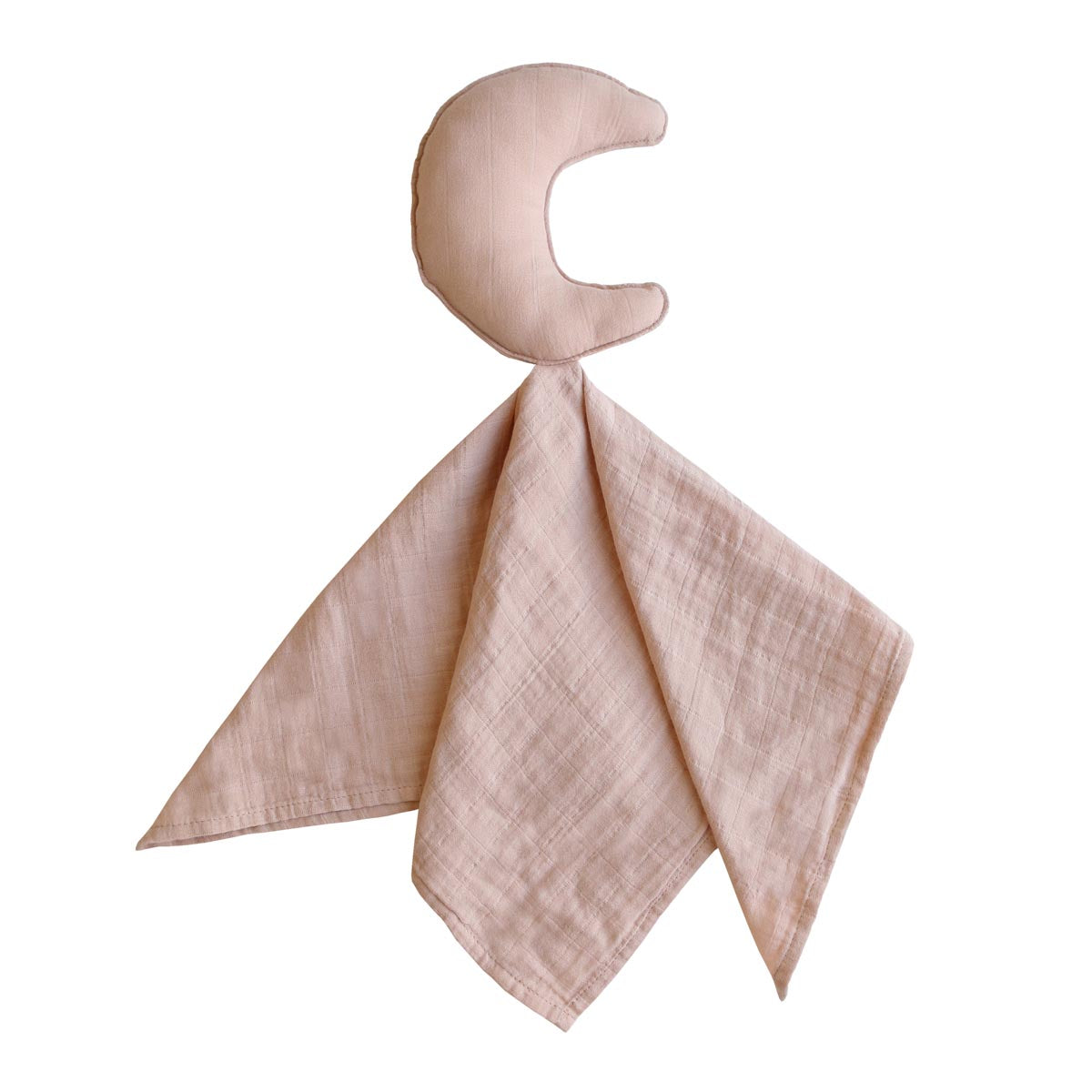 Mushie Lovey Blanket Moon, Pink