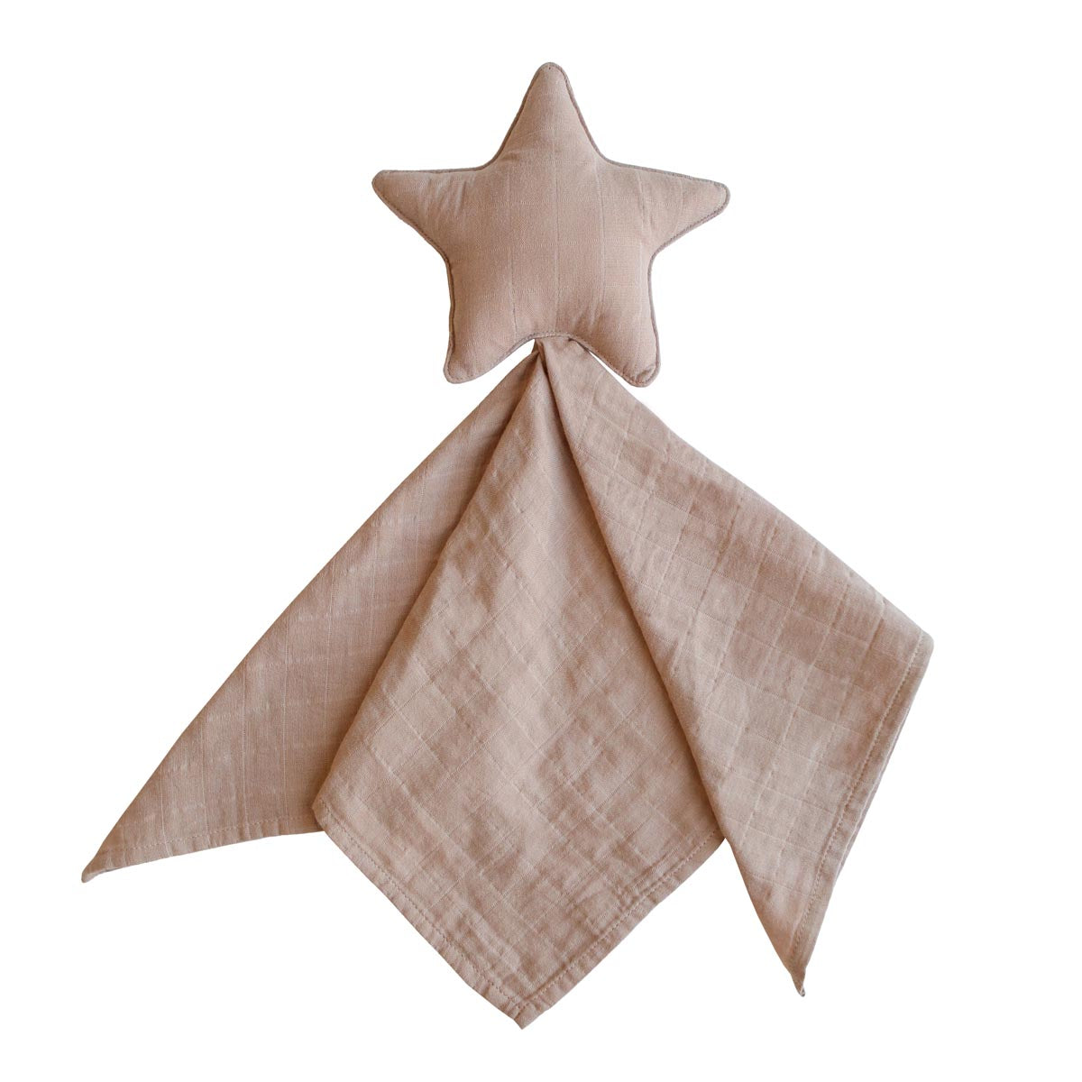 Mushie Lovey Blanket Star, Beige