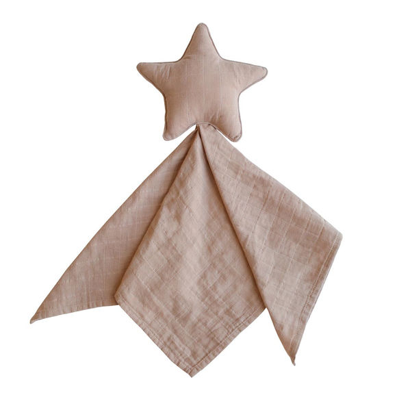 Mushie Lovey Blanket Star - Natural