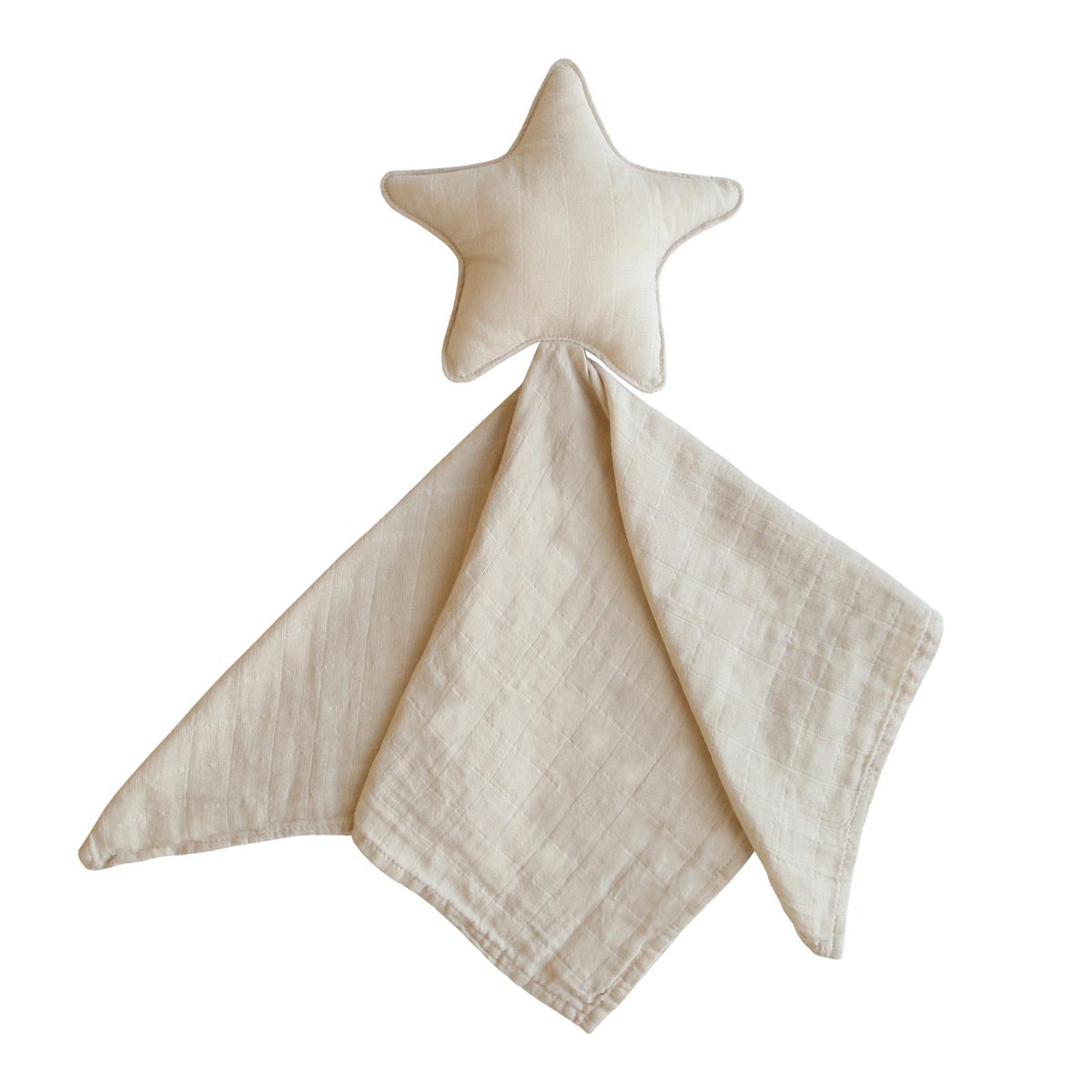 Mushie Lovey Blanket Star, Fog
