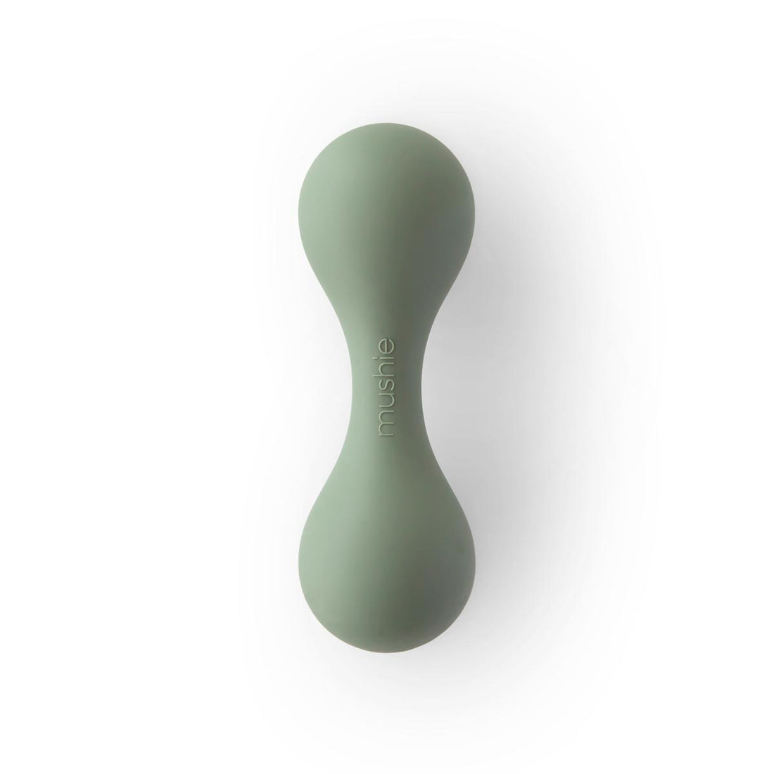 Mushie Baby Rattle Toy, Dried Green