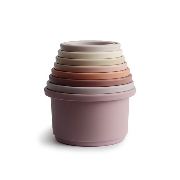 Mushie Stacking Cups - Petal