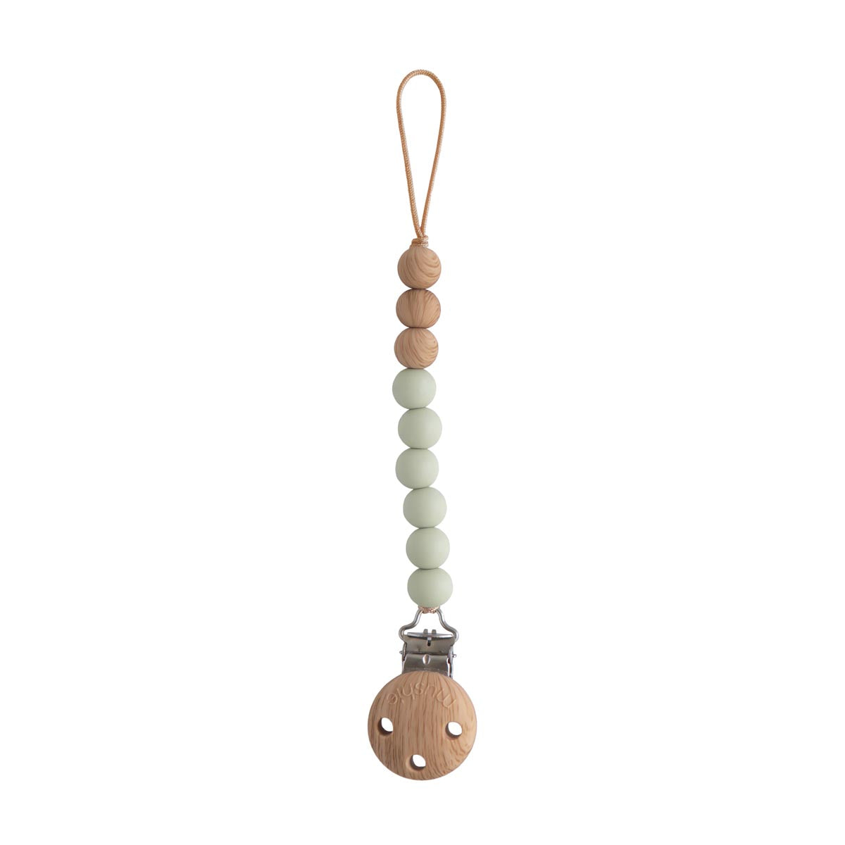 Mushie Pacifier Clip Eva - Green