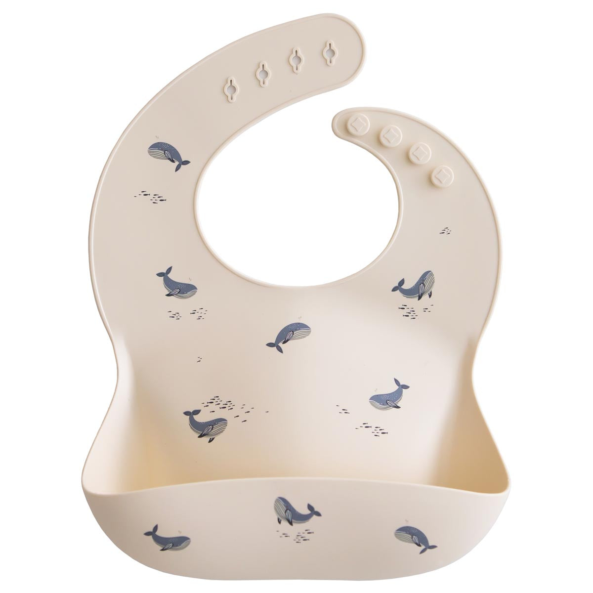 Mushie Silicone Bib, Blues