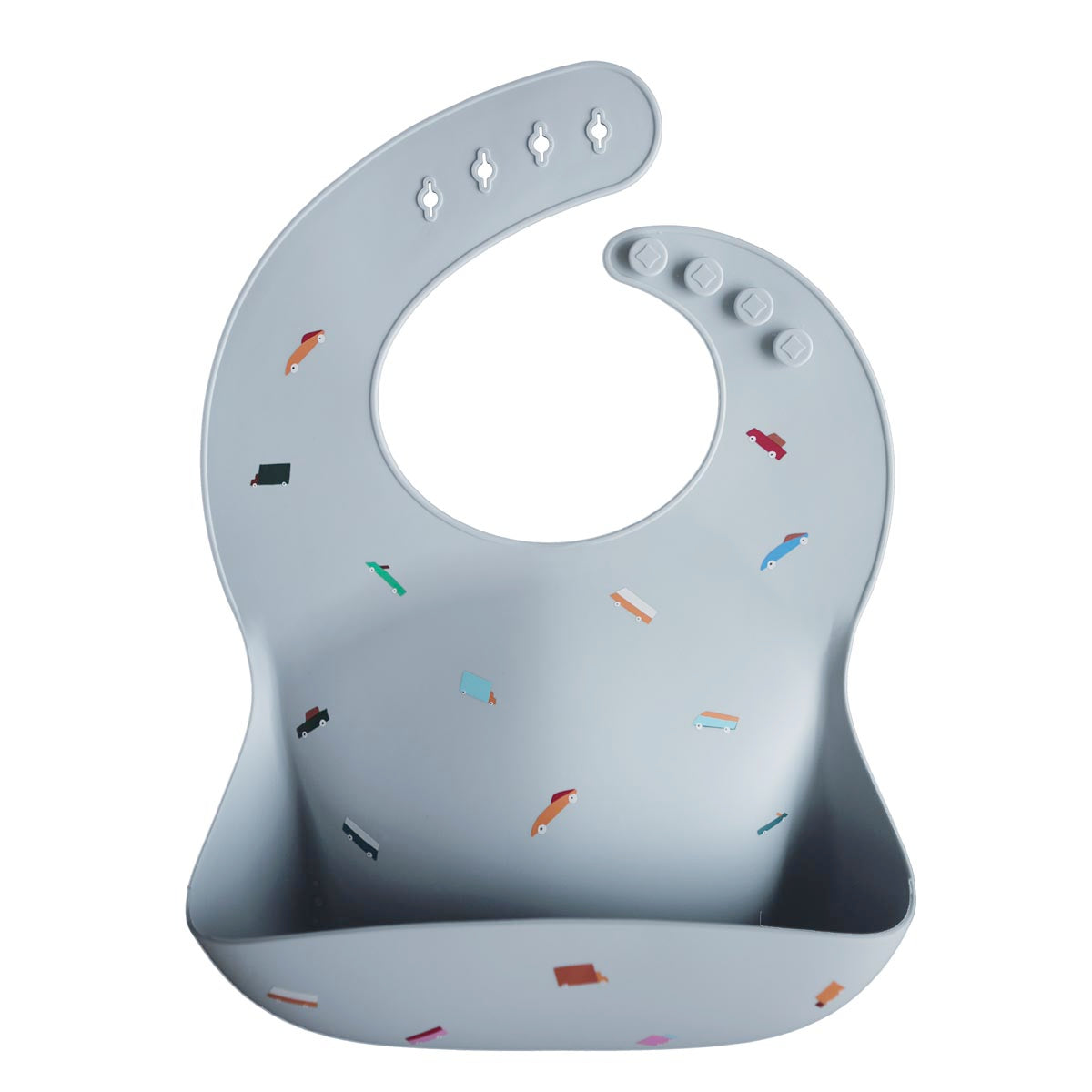 Mushie Silicone Bib, Retro Cars