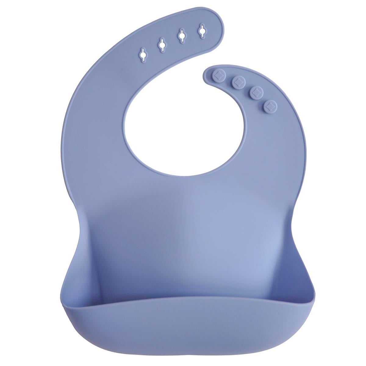 Mushie Silicone Bib, Powder Blue