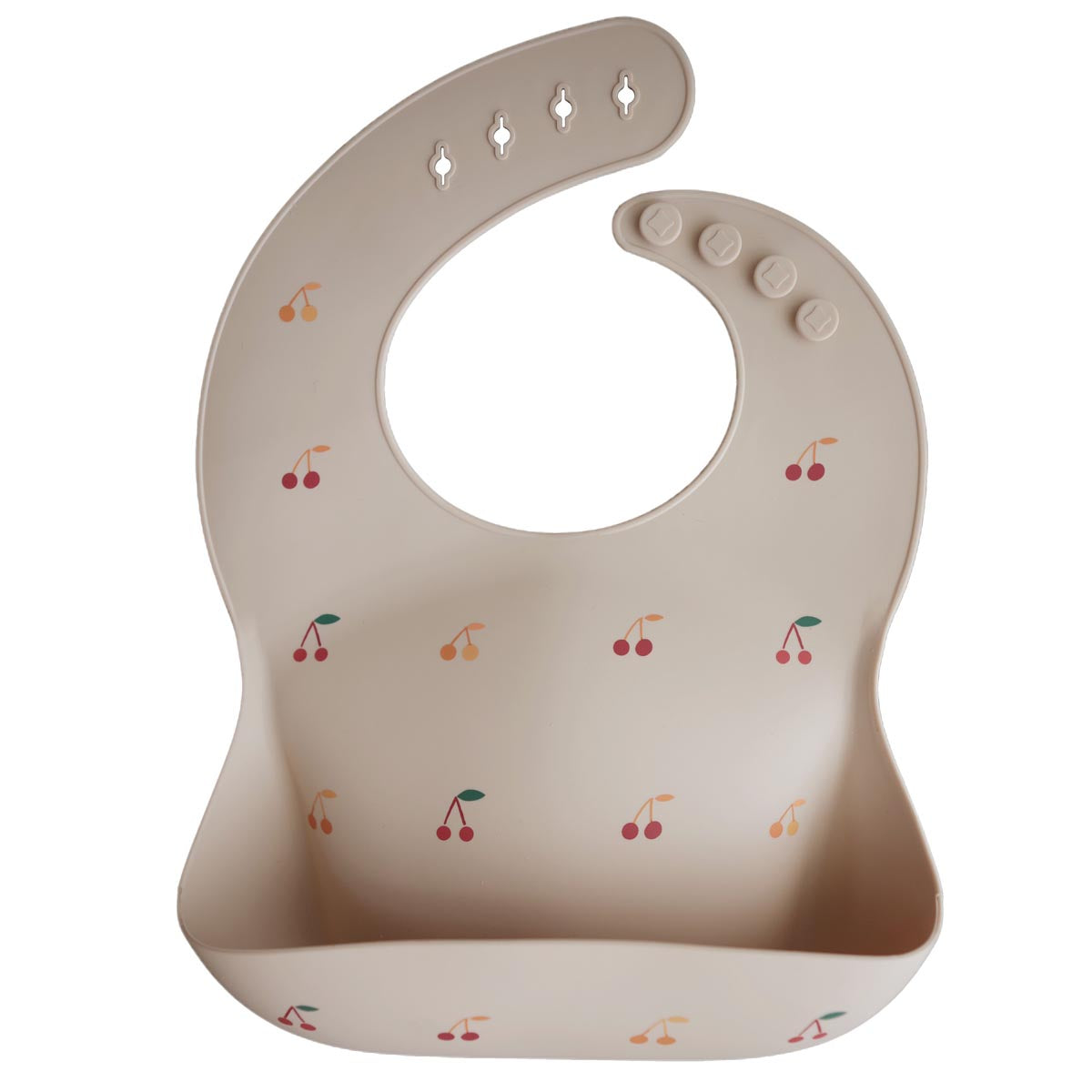 Mushie Silicone Bib, Cherries