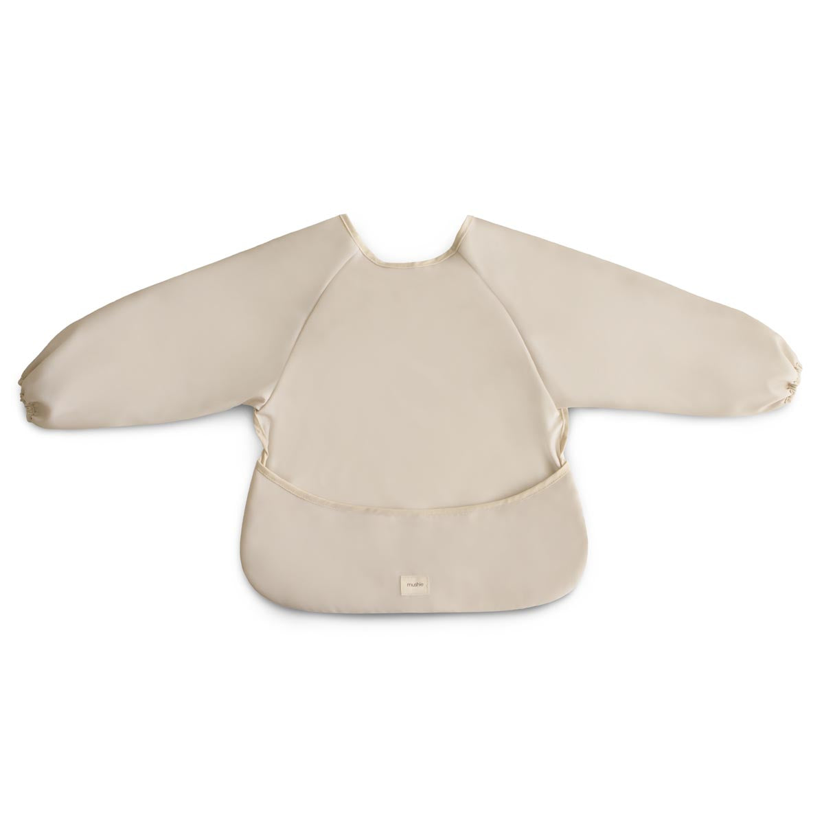 Mushie Long Sleeved Bib, Fog