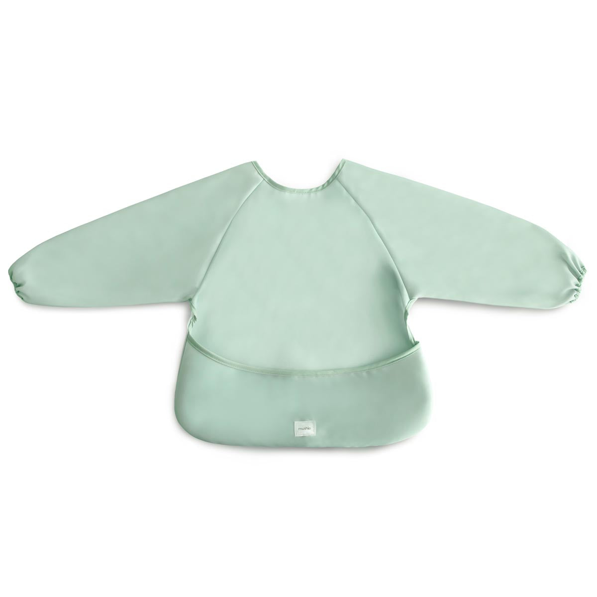 Mushie Long Sleeved Bib, Roman Green