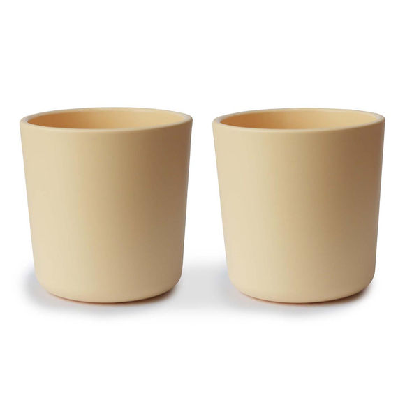 Mushie Cups 2pc - Pale Daffodil