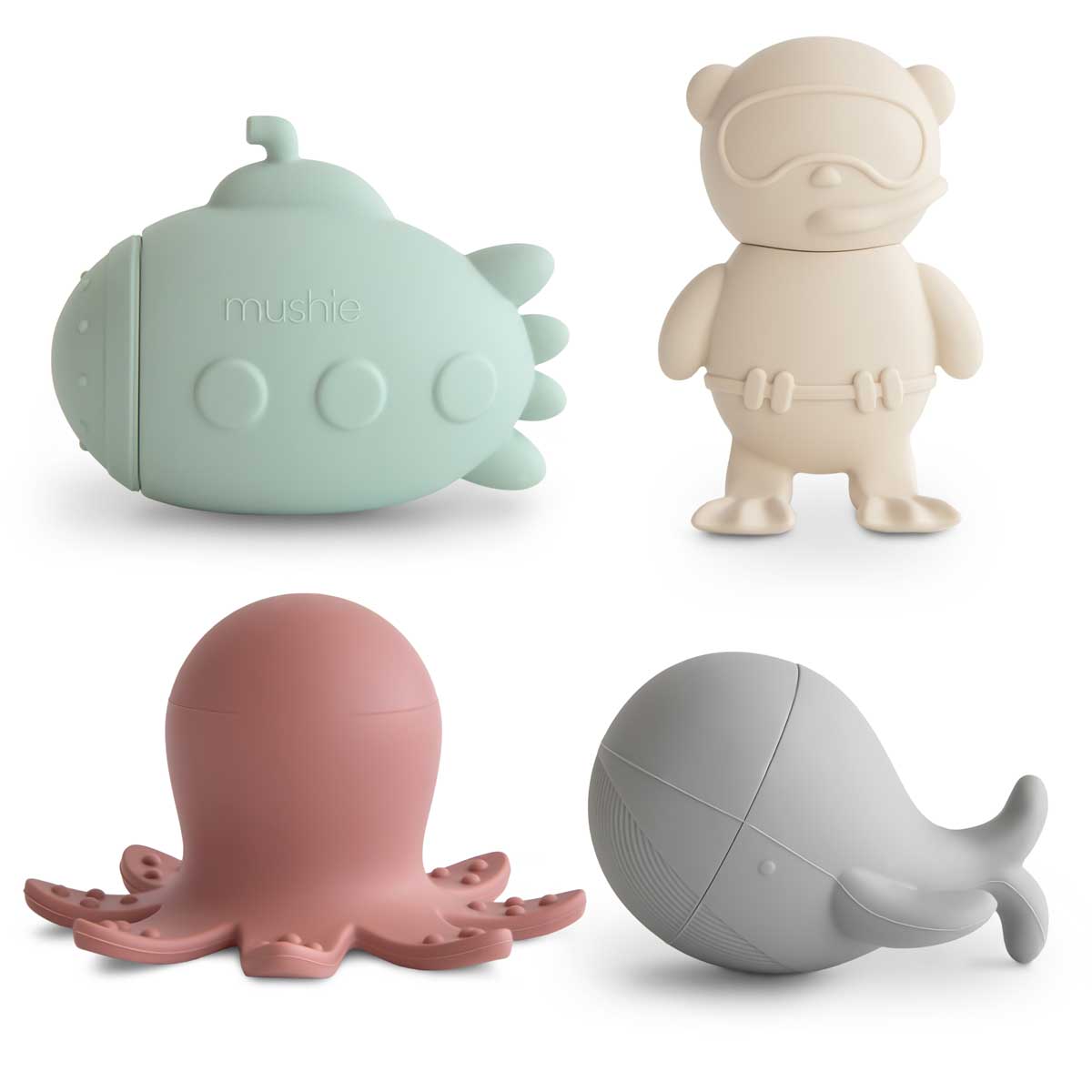 Mushie Bath Play Set - Blue Life