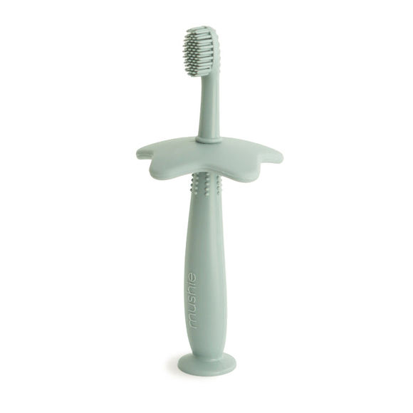 Mushie Star TrainingToothbrush - Cambridge Blue