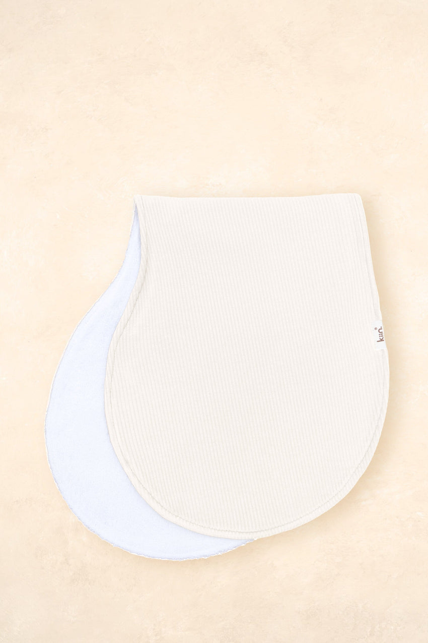 Kiin Burp Cloth Bamboo Rib, White