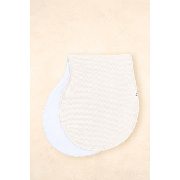 Kiin Burp Cloth Bamboo Rib - Ivory