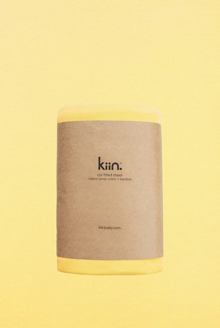 Kiin Cot Organic Sheet, Yellow