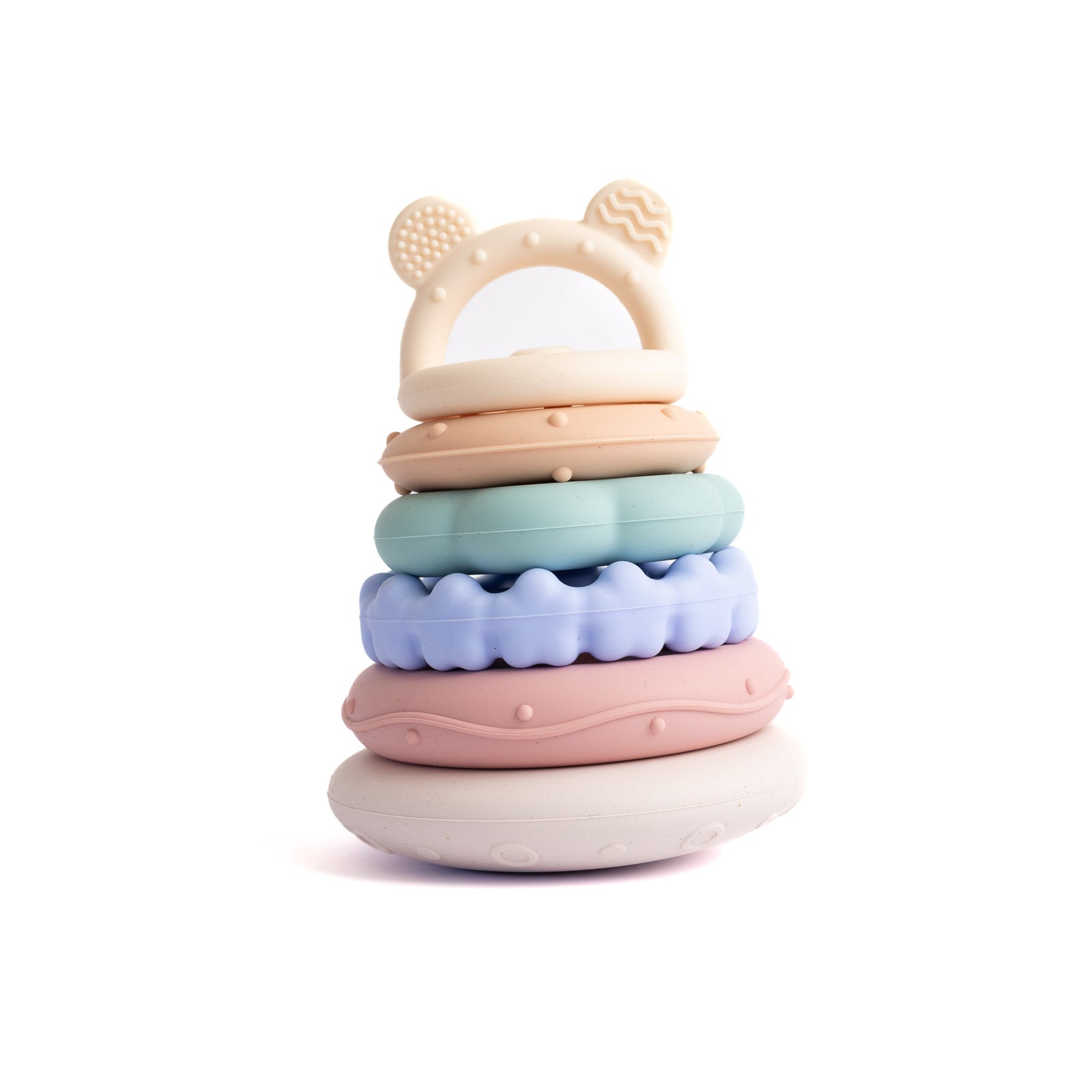 Soothe & Feed Bear Stacking Rings, Neural