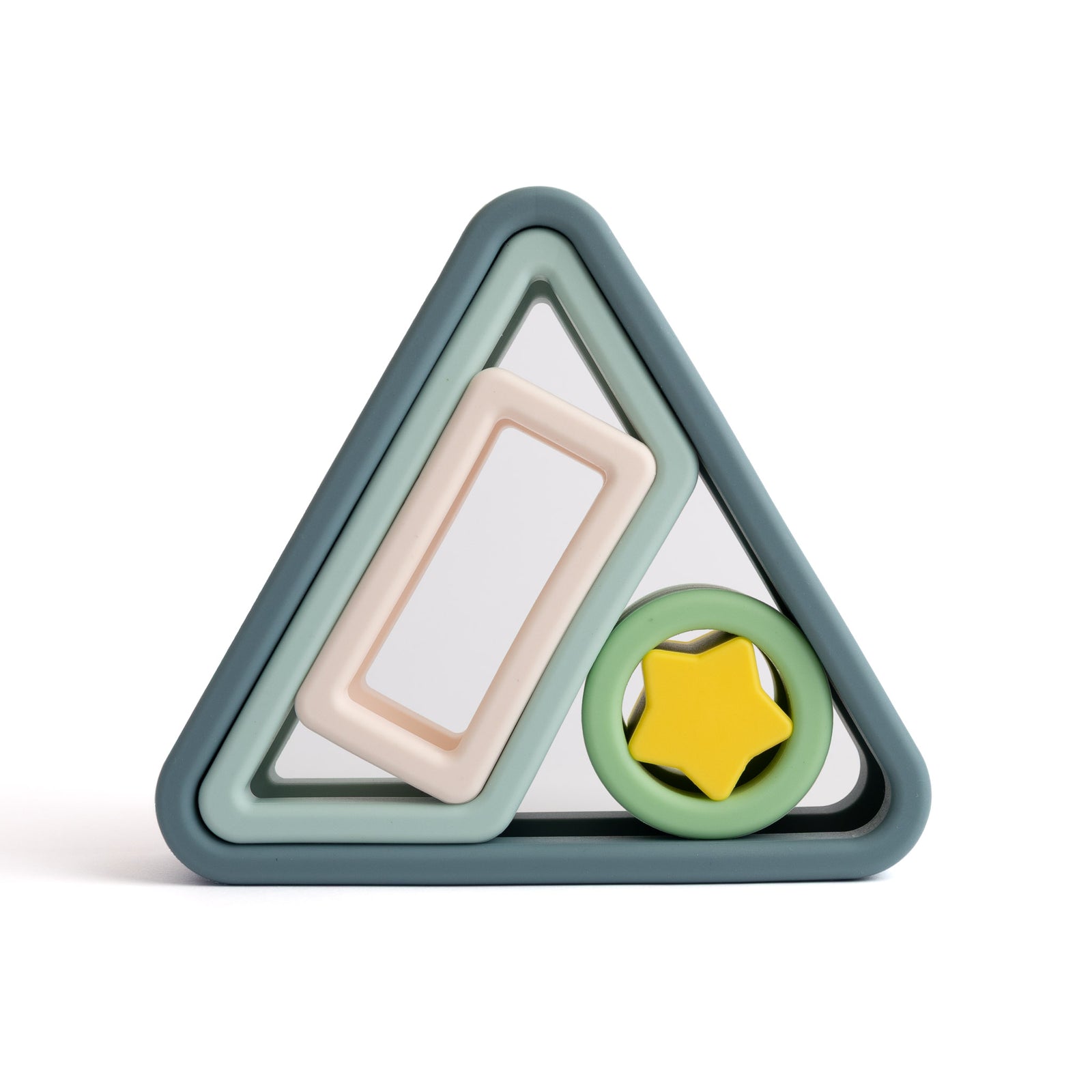 Soothe & Feed Silicone Geometric Stacker Toy