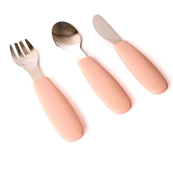 Soothe & Feed Stainless Cutlery Set -Rose