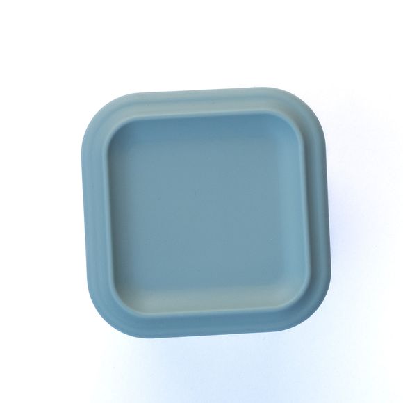Soothe & Feed Silicone Snack Container - Square - Breeze