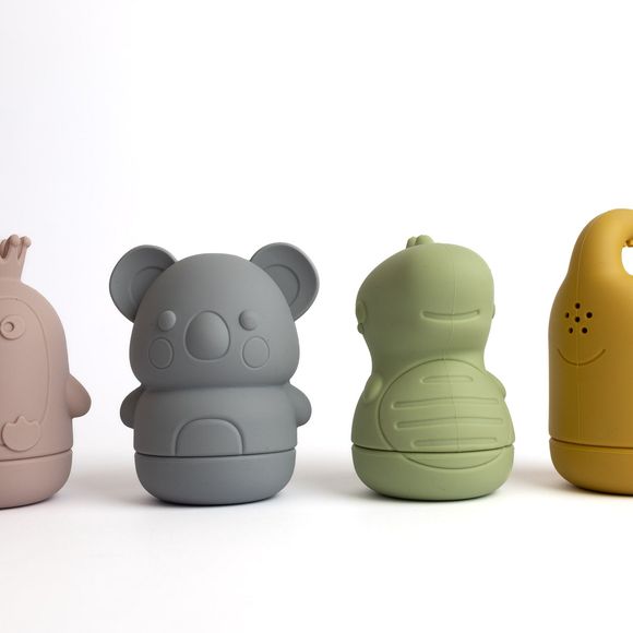 Silicone Bath Toy Set - Set of 4 - Animal