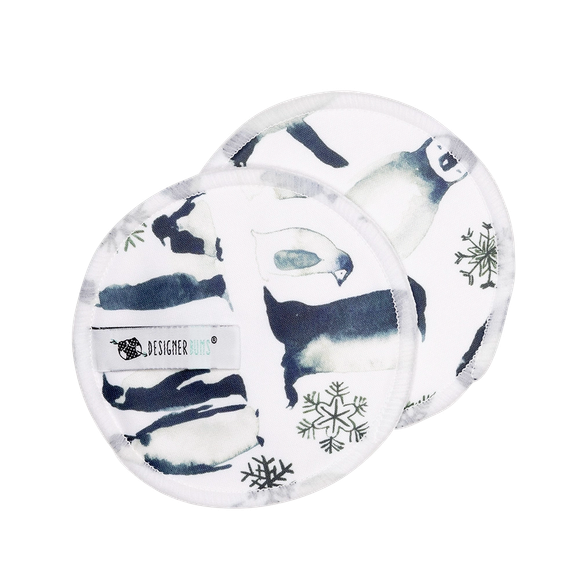 Designer Bums -Penguin March Nursing Pad Set