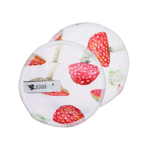 Designer Bums -Red Caps Nursing Pad Set