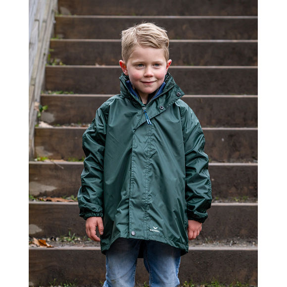 Rainbird Stowaway Waterproof Rain Jacket - Forest Green