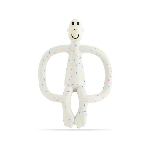 Matchstick Monkey Teething Toy and Gel Applicator - Confetti Cream