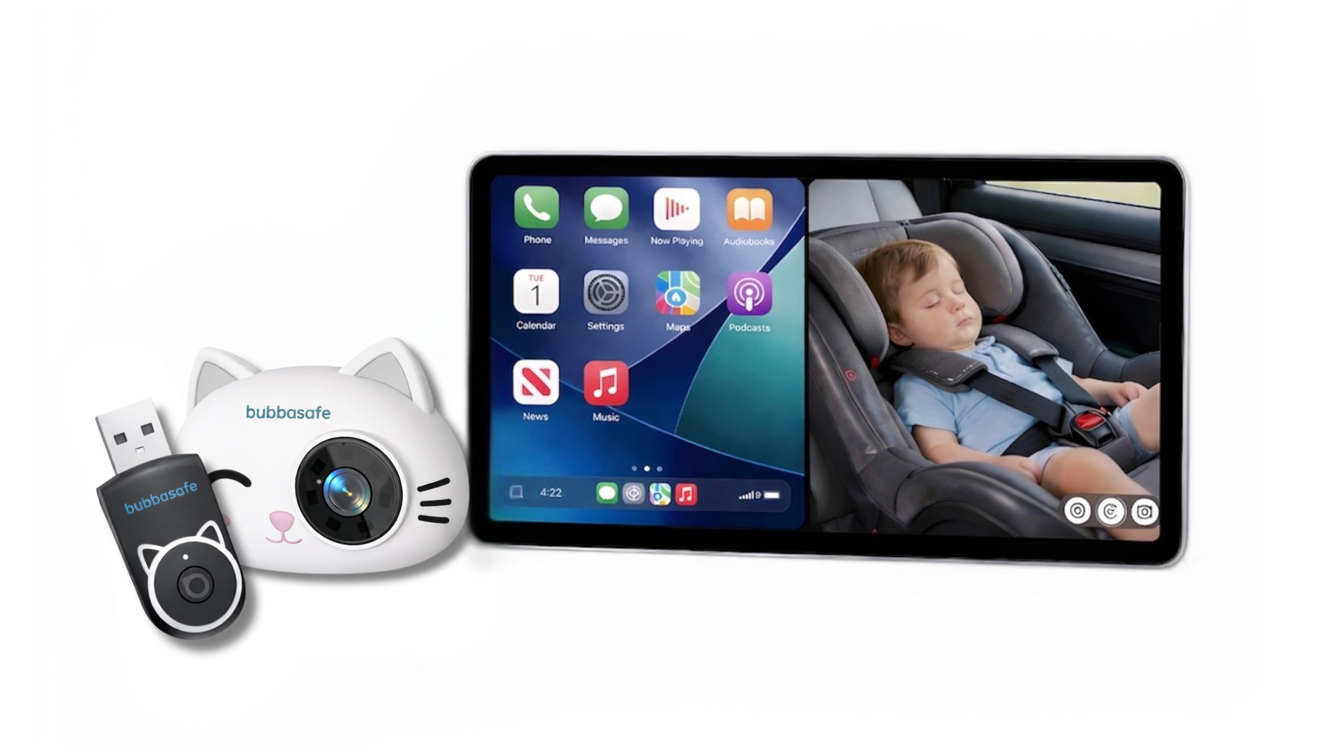 Bubbasafe Baby View (Cat), Car Camera