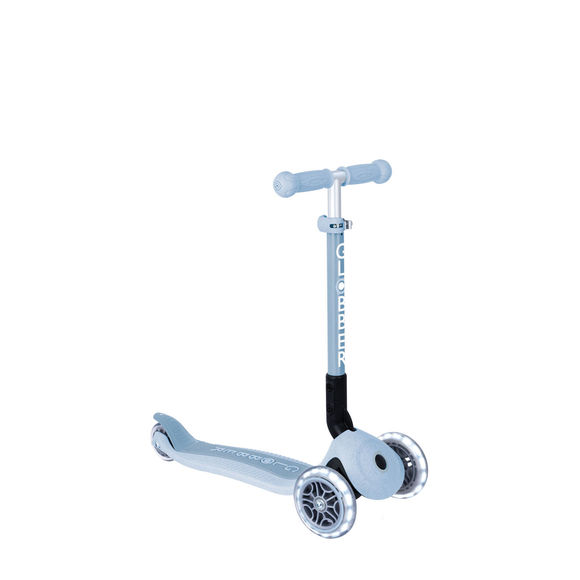 Globber ECOLOGIC JUNIOR Foldable Scooter with Lights - Blueberry