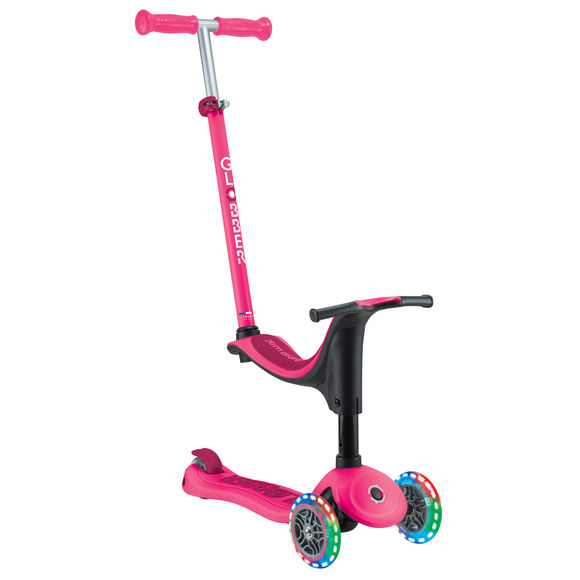 Globber Go Up Sporty Lights Scooter - Fuchsia