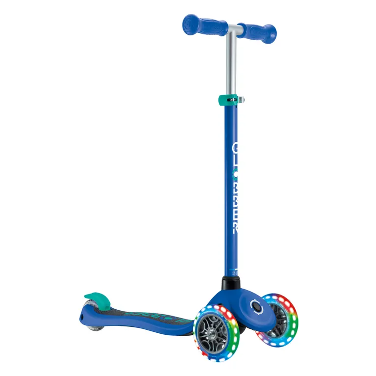 Globber Primo Lights Scooter - Blue/Green