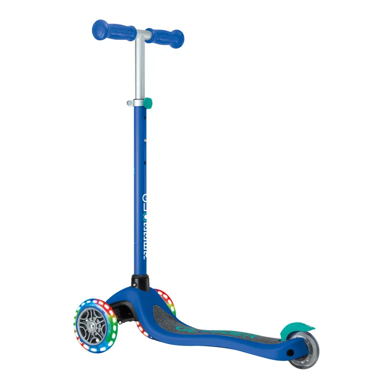 Globber Primo Lights Scooter - Blue/Green