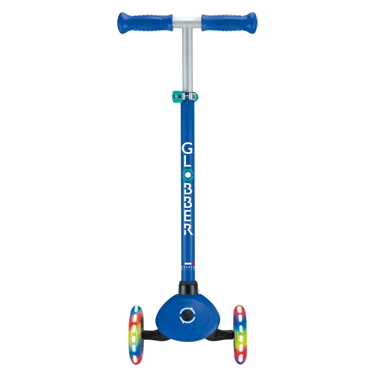 Globber Primo Lights Scooter - Blue/Green