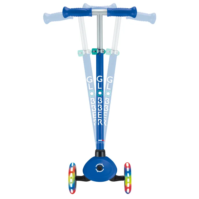 Globber Primo Lights Scooter - Blue/Green