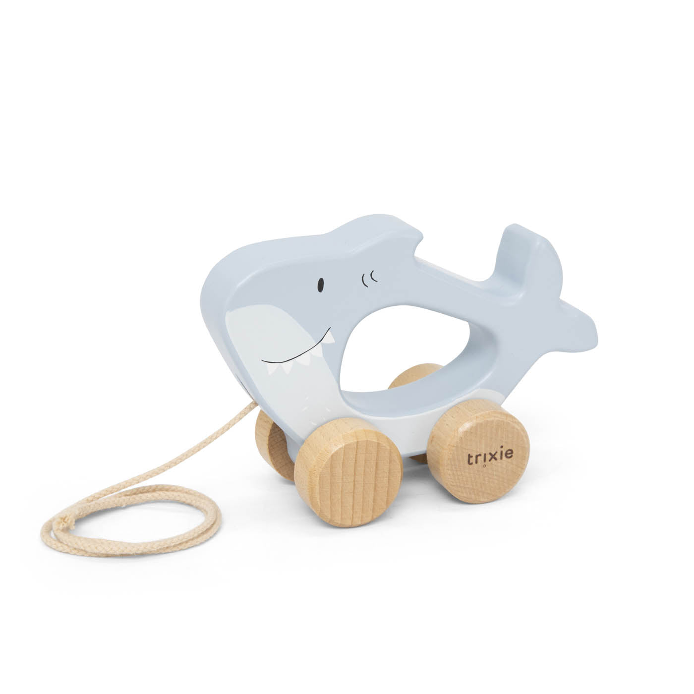 Trixie Wooden Pull Along Toy, Mr. Shark