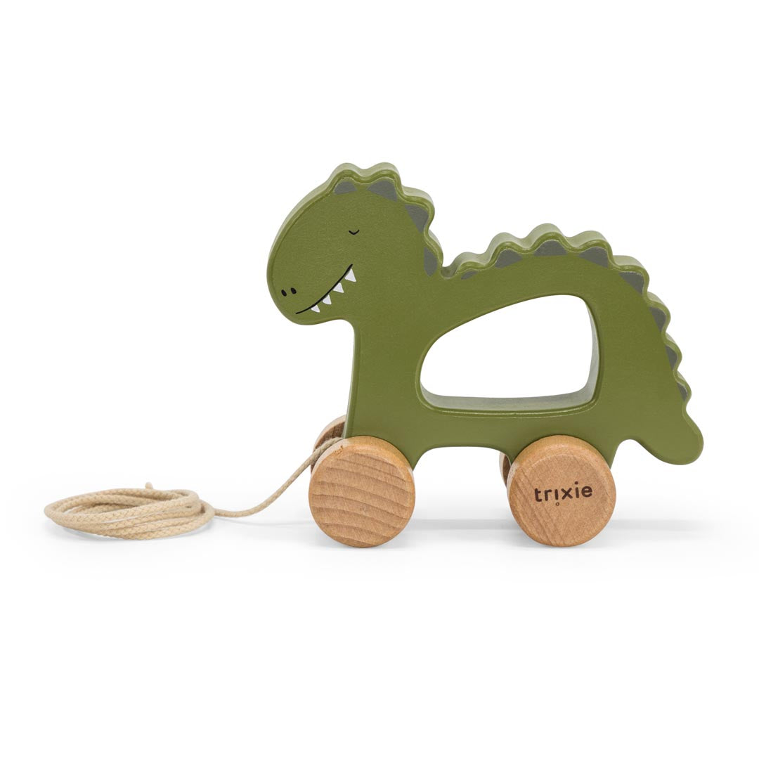 Trixie Wooden Pull Along Toy, Mr. Dino