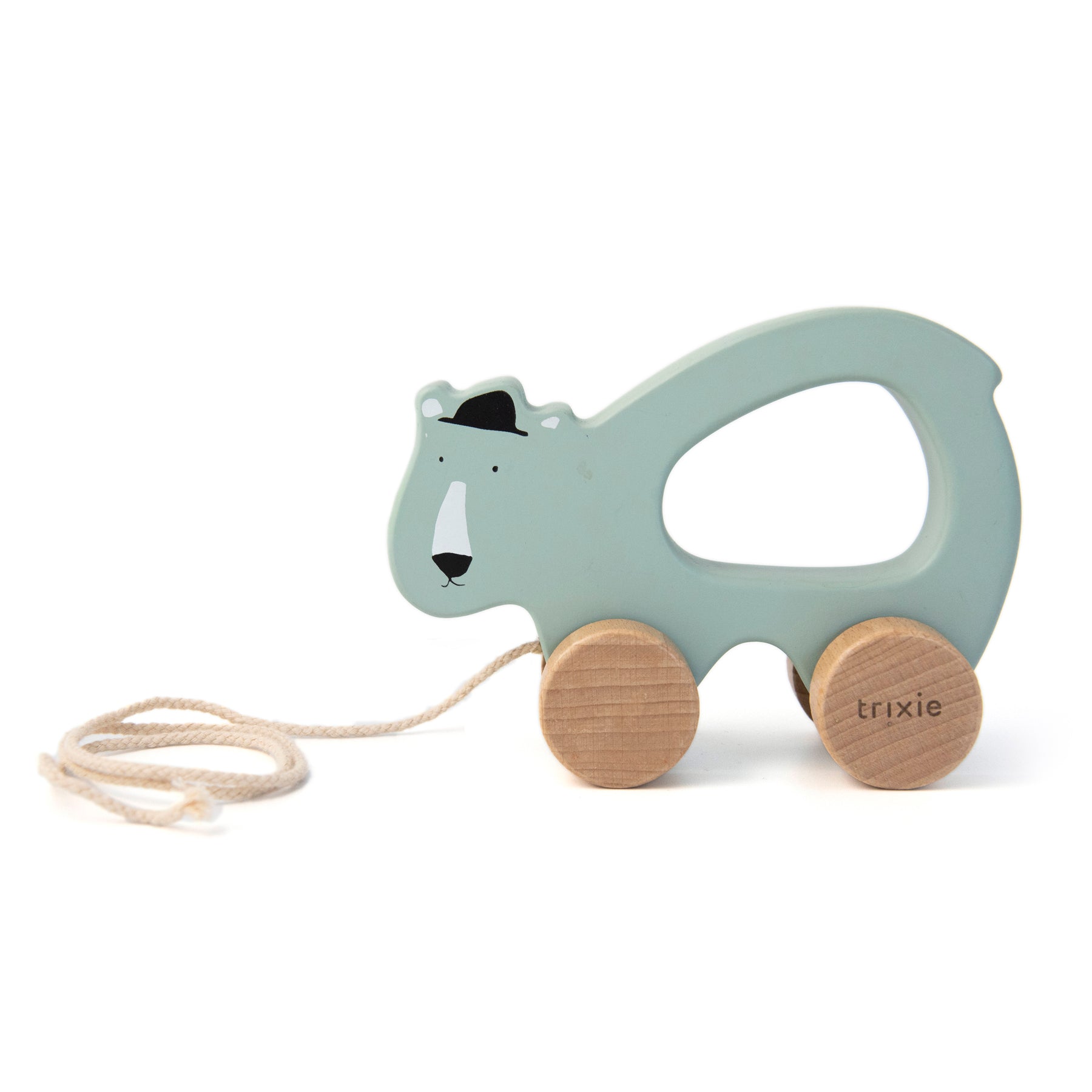 Trixie Wooden Pull Along Toy, Mr. Polar Bear