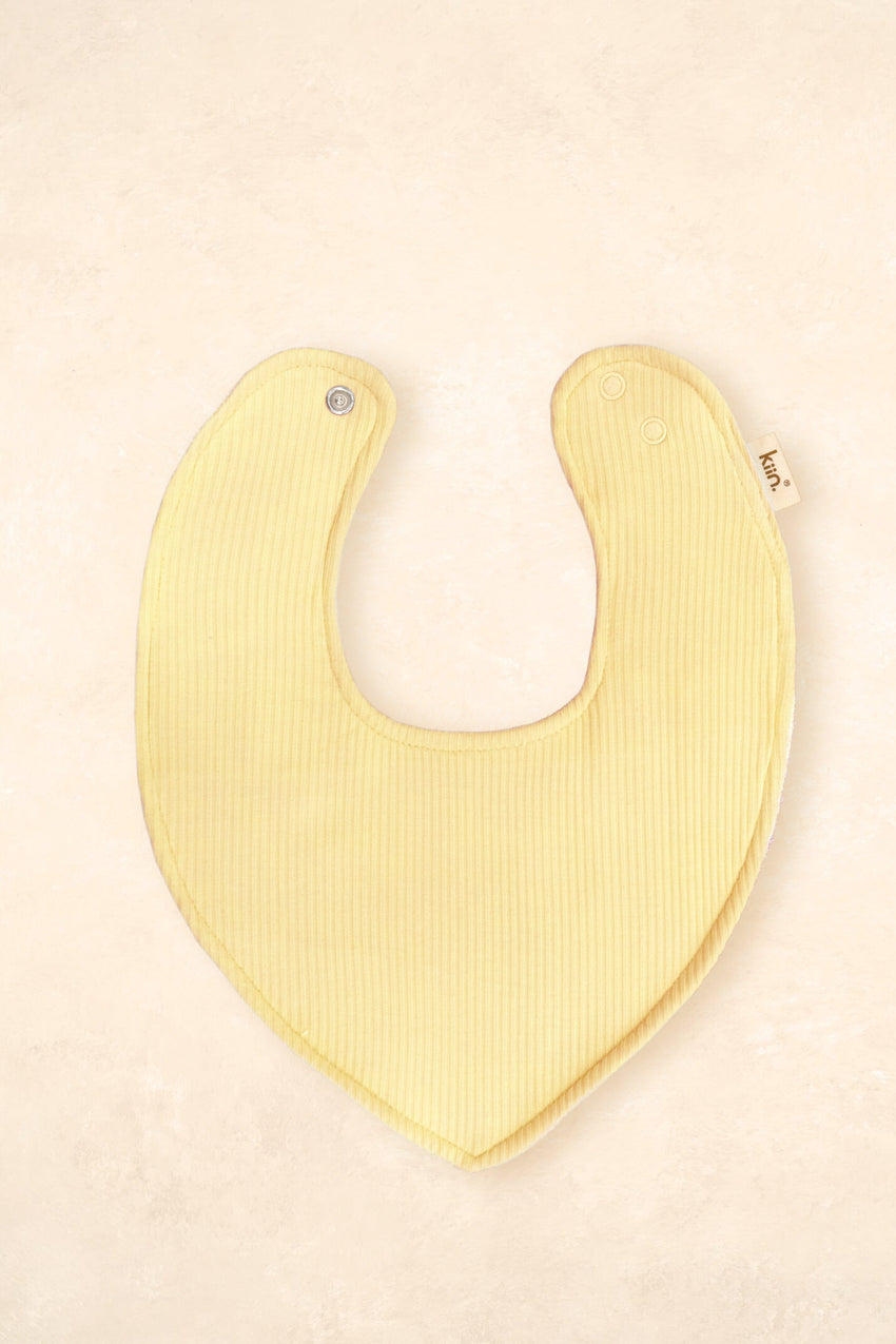 Kiin Dribble Bib Bamboo Rib, Yellow