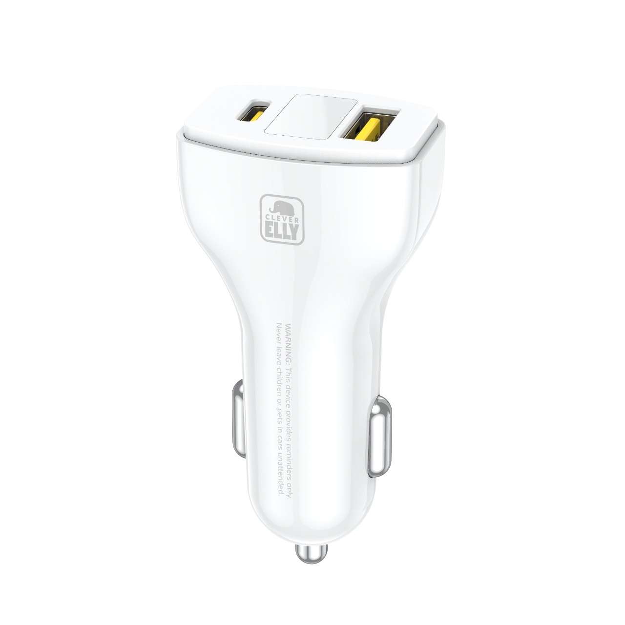 Clever Elly Child Car Safety Reminder DevGrey with Dual USB Charger