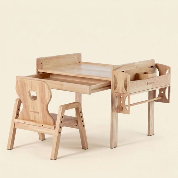 Myduckling Kaya Adjustable Table and Chair Set - Bear